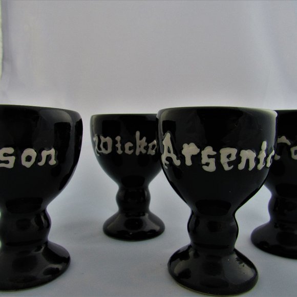 Halloween Gothic Egg Cups Shot Glasses - Picture 1 of 4